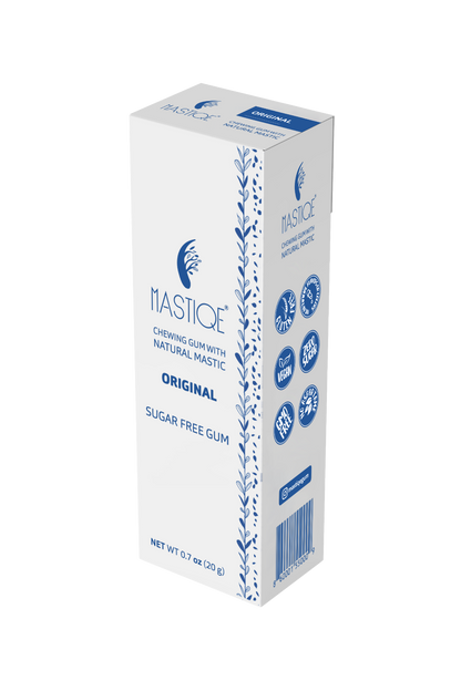 Mastiqe Sugar-Free Gum with Natural Mastic Original (12-Pack)
