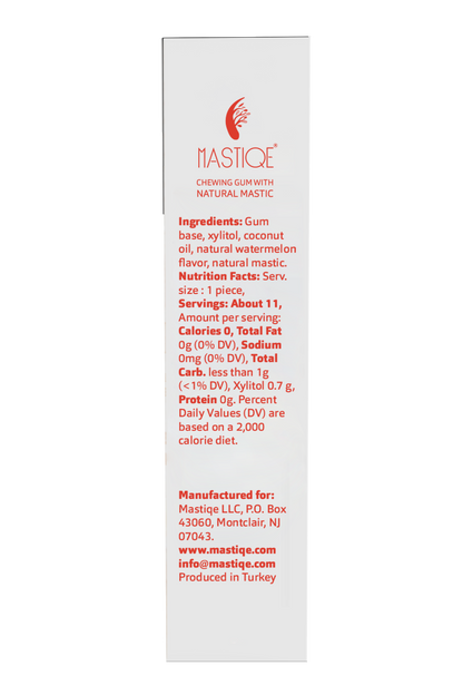 Mastiqe Sugar-Free Gum with Natural Mastic Watermelon (12-Pack)