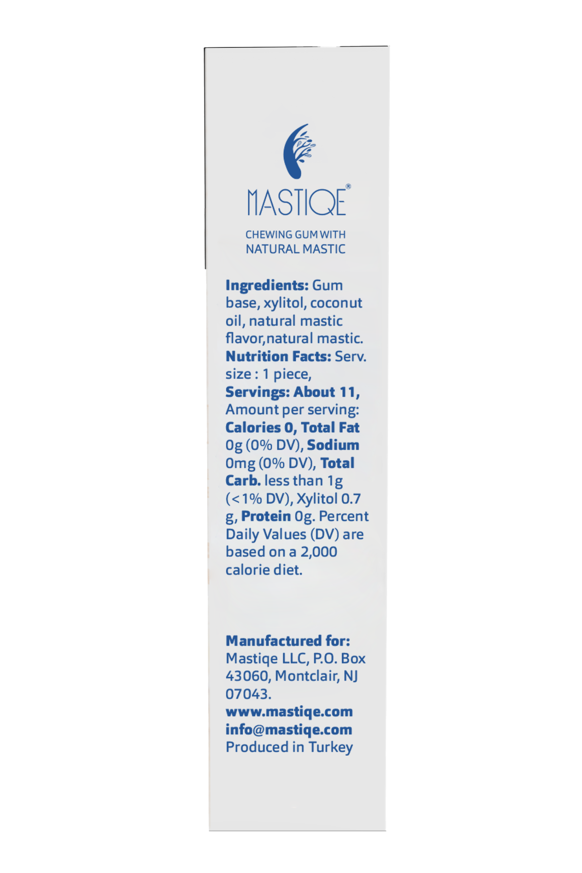 Mastiqe Sugar-Free Gum with Natural Mastic Original (12-Pack)