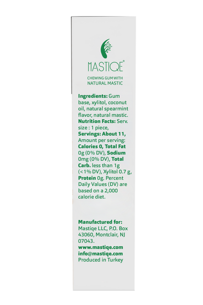 Mastiqe Sugar-Free Gum with Natural Mastic Spearmint (12-Pack)