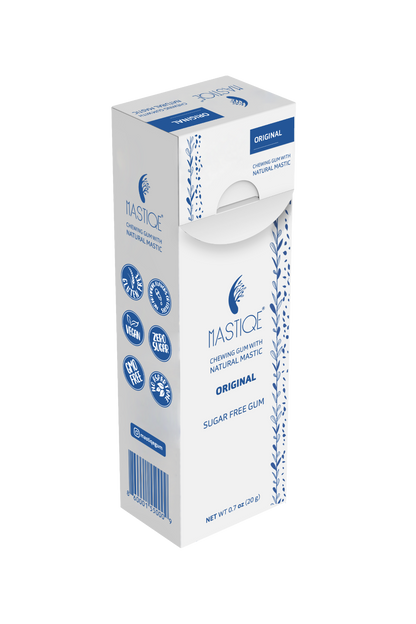 Mastiqe Sugar-Free Gum with Natural Mastic Original (12-Pack)